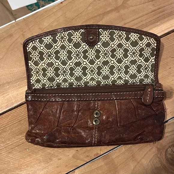 Fossil Bohemian Patchwork Wallet - Brown and Multicolor - Picture 2 of 5